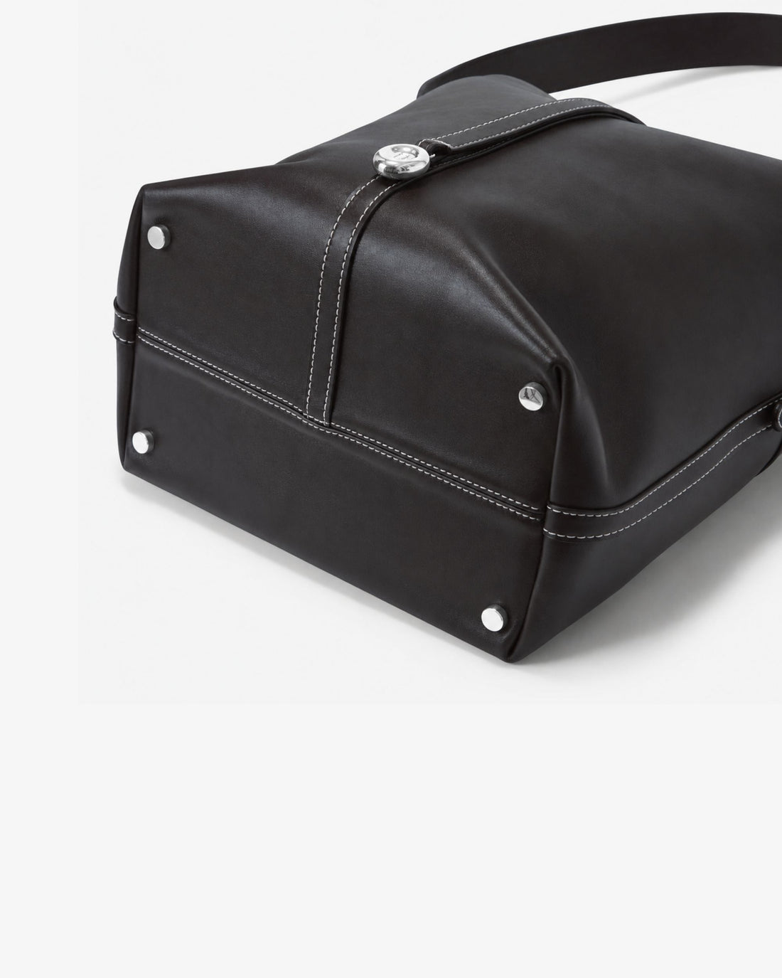 Bucket Bag - Black/Silver Contrast