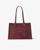 Capacious Tote - Burgundy/Gold