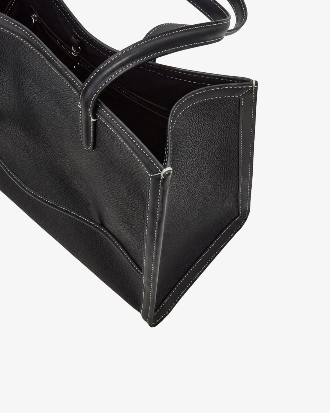Capacious Tote - Black/Silver Contrast