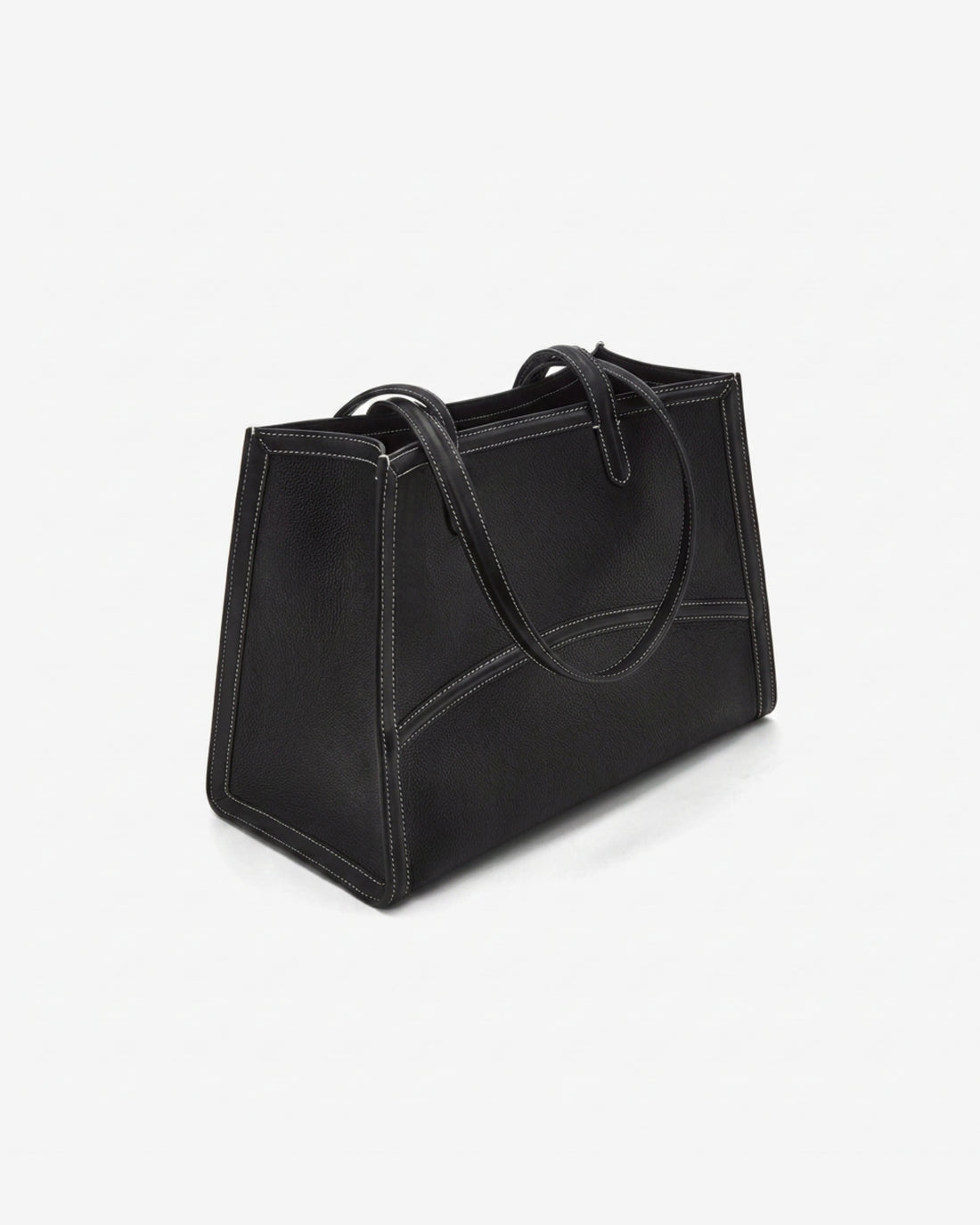 Capacious Tote - Black/Silver Contrast