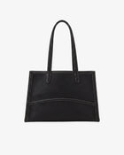 Capacious Tote - Black/Silver Contrast