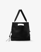 Foldable Soft Tote - Black/Silver