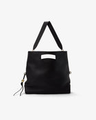 Foldable Soft Tote - Black/Gold