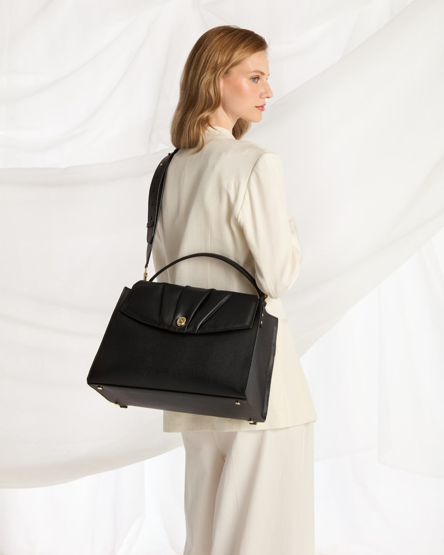 Convertible Briefcase - Black/Gold