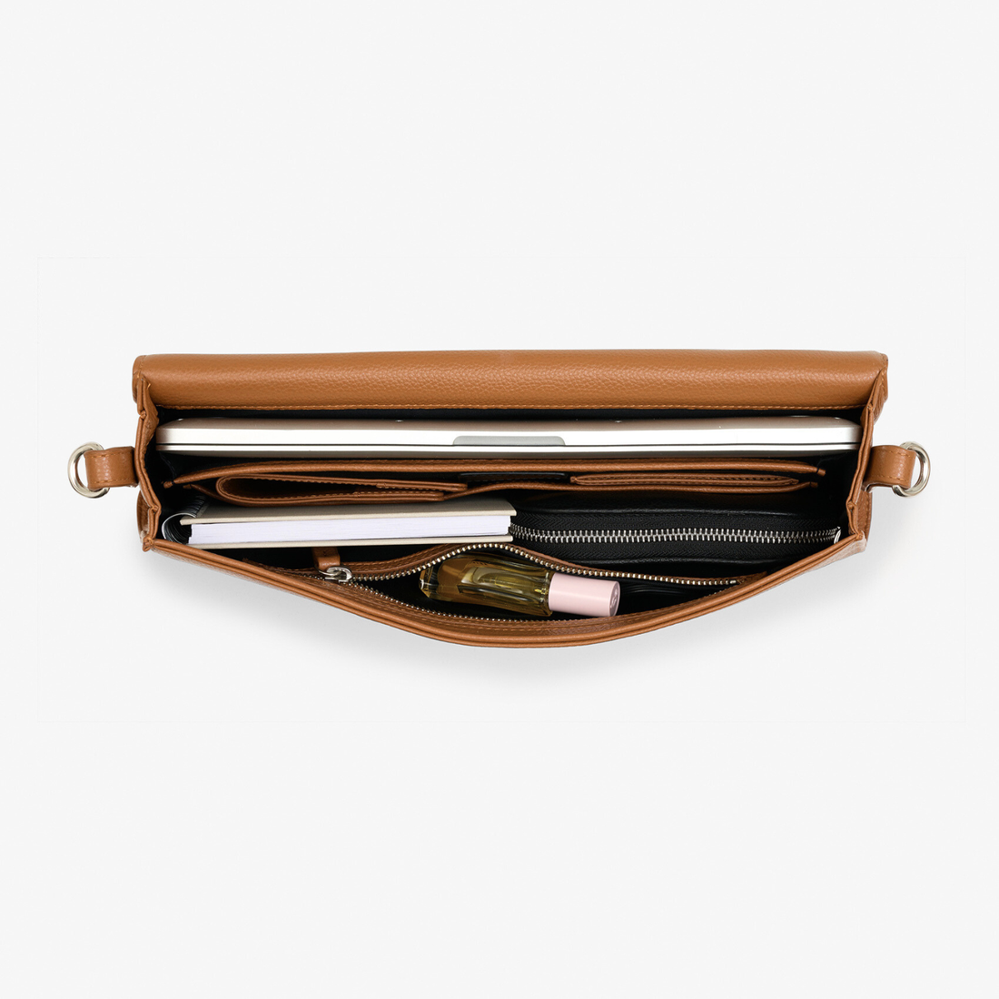 Classic Slim Briefcase - Nougat/Gold