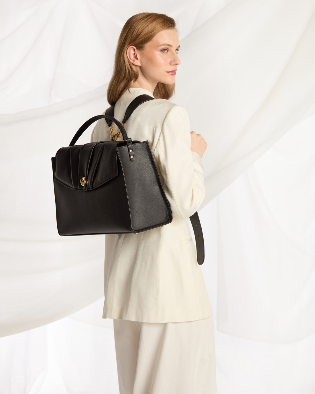 Convertible Briefcase - Black/Gold