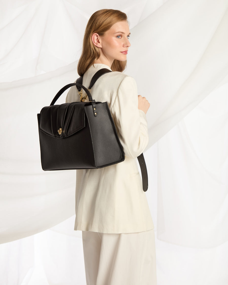 Convertible Briefcase - Black/Gold
