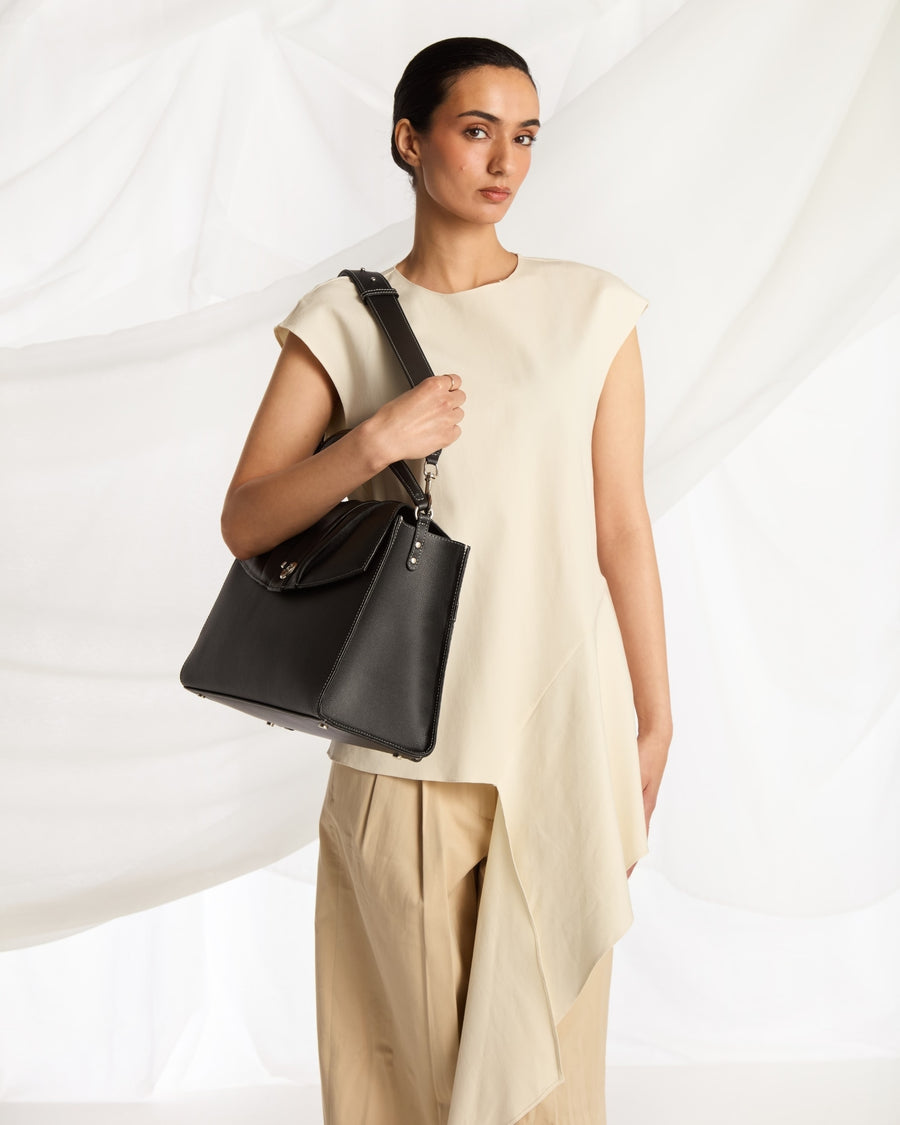 Convertible Briefcase - Black/Silver
