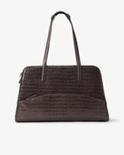 24 Hour Suitcase - Cacao Croco/Gold