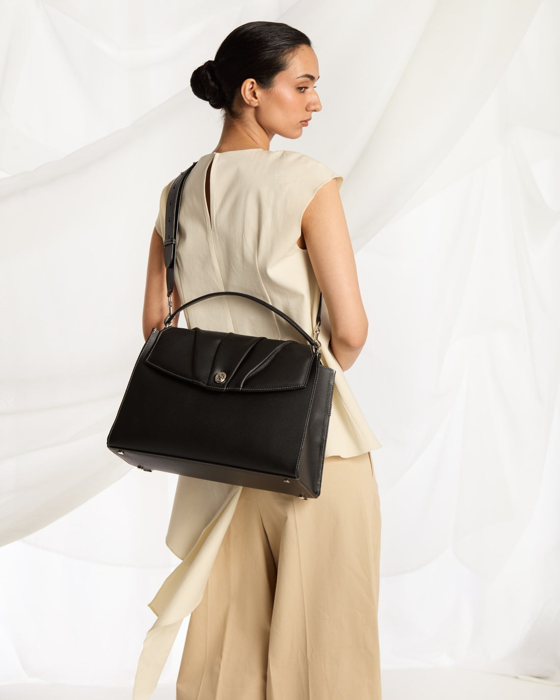 Convertible Briefcase - Black/Silver