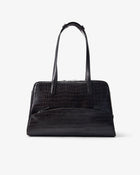 12 Hour Duffel Bag - Black Croco/Silver