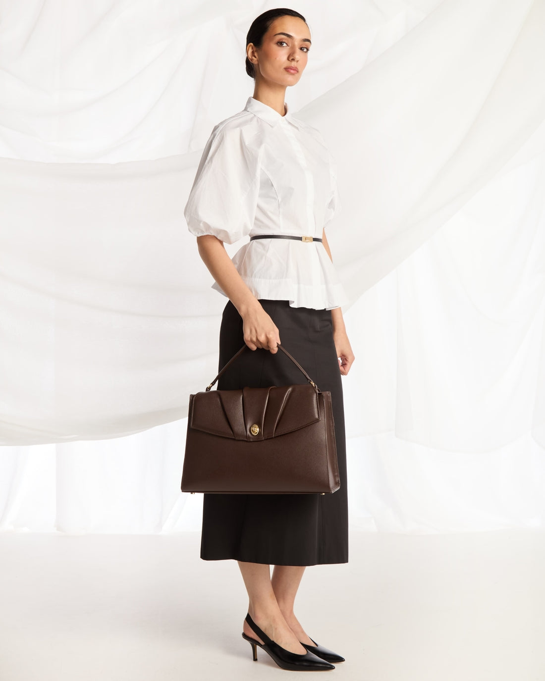 Convertible Briefcase - Mocha/Gold
