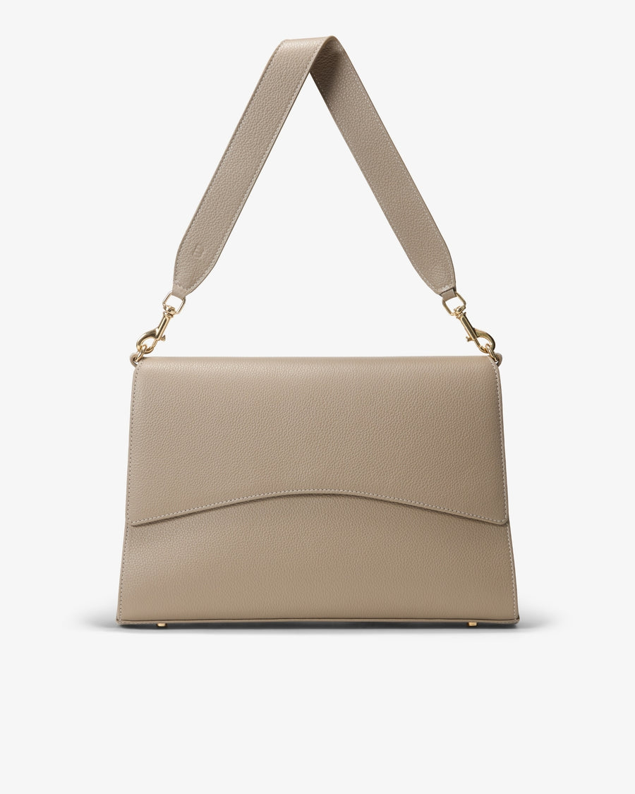Classic Slim Briefcase - Clay/Gold