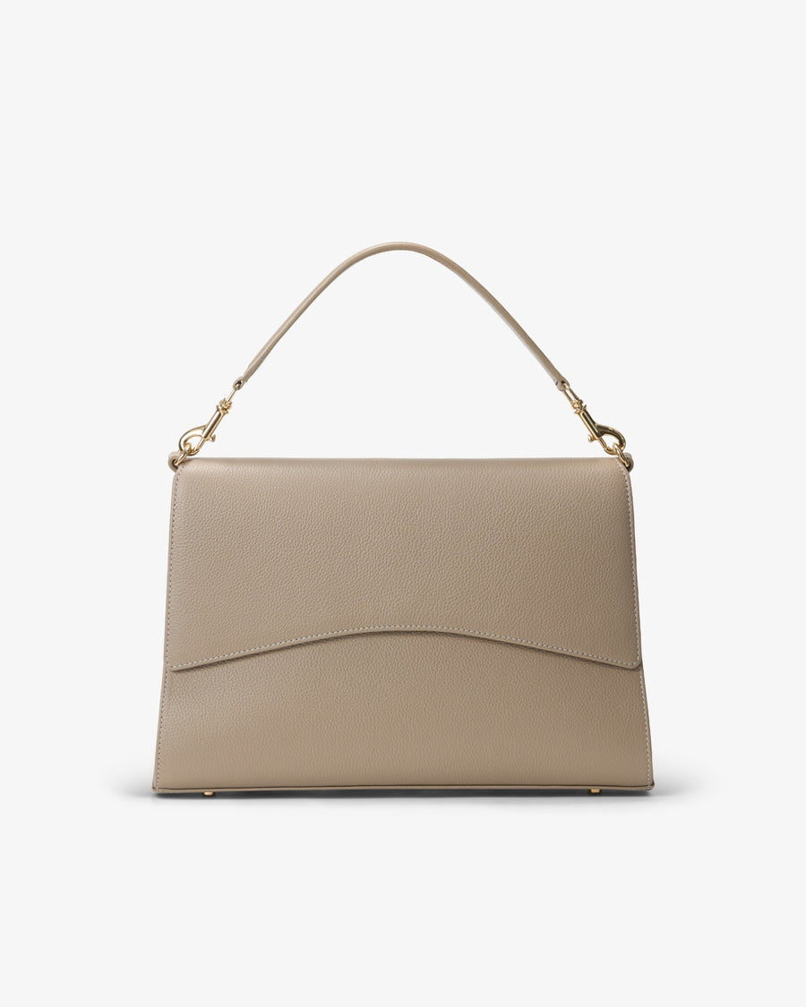 Classic Slim Briefcase - Clay/Gold