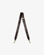 Cross Body Strap - Cacao Croco/Gold