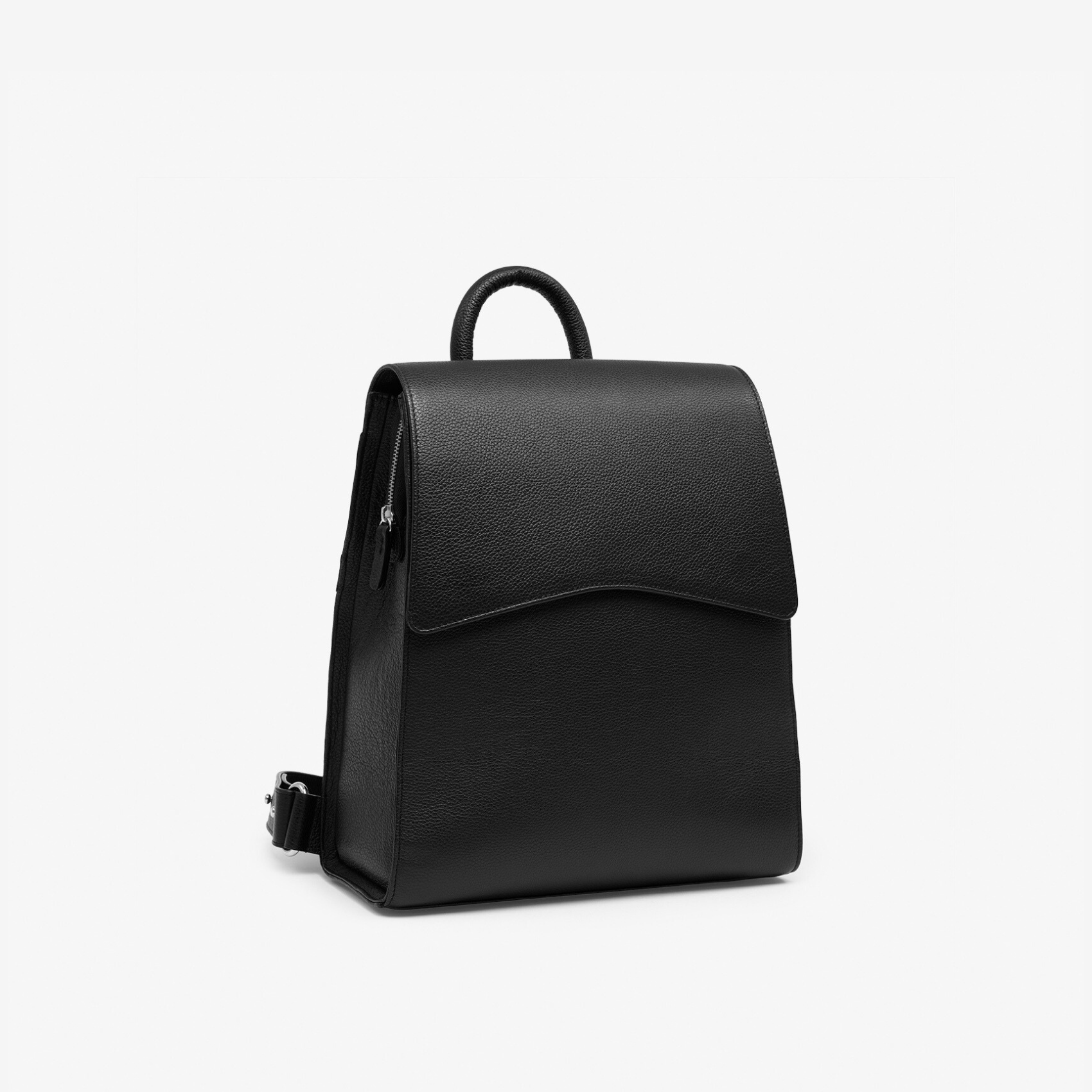 black leather backpack zara Business Leather Backpack