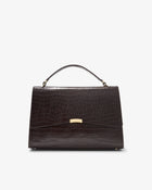 Signature Briefcase 14 - Cacao Croco/Gold