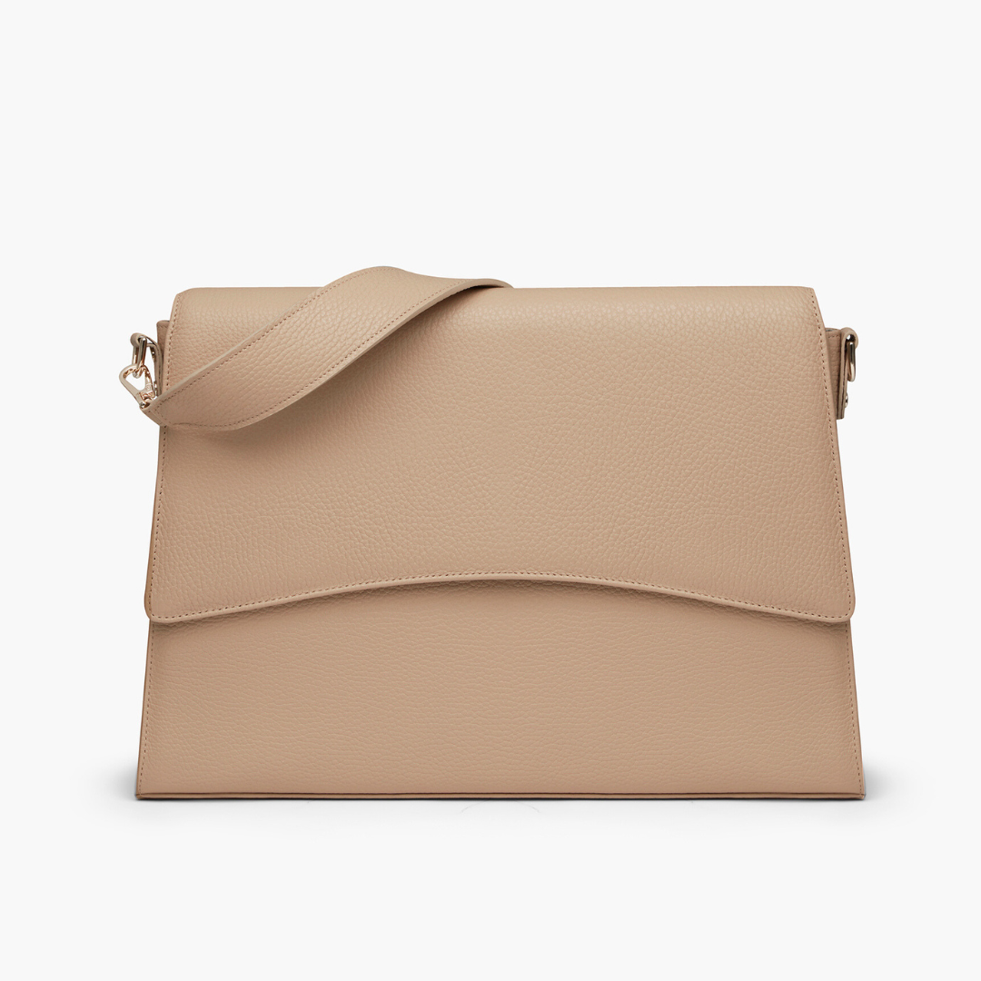 Classic slim briefcase Beige