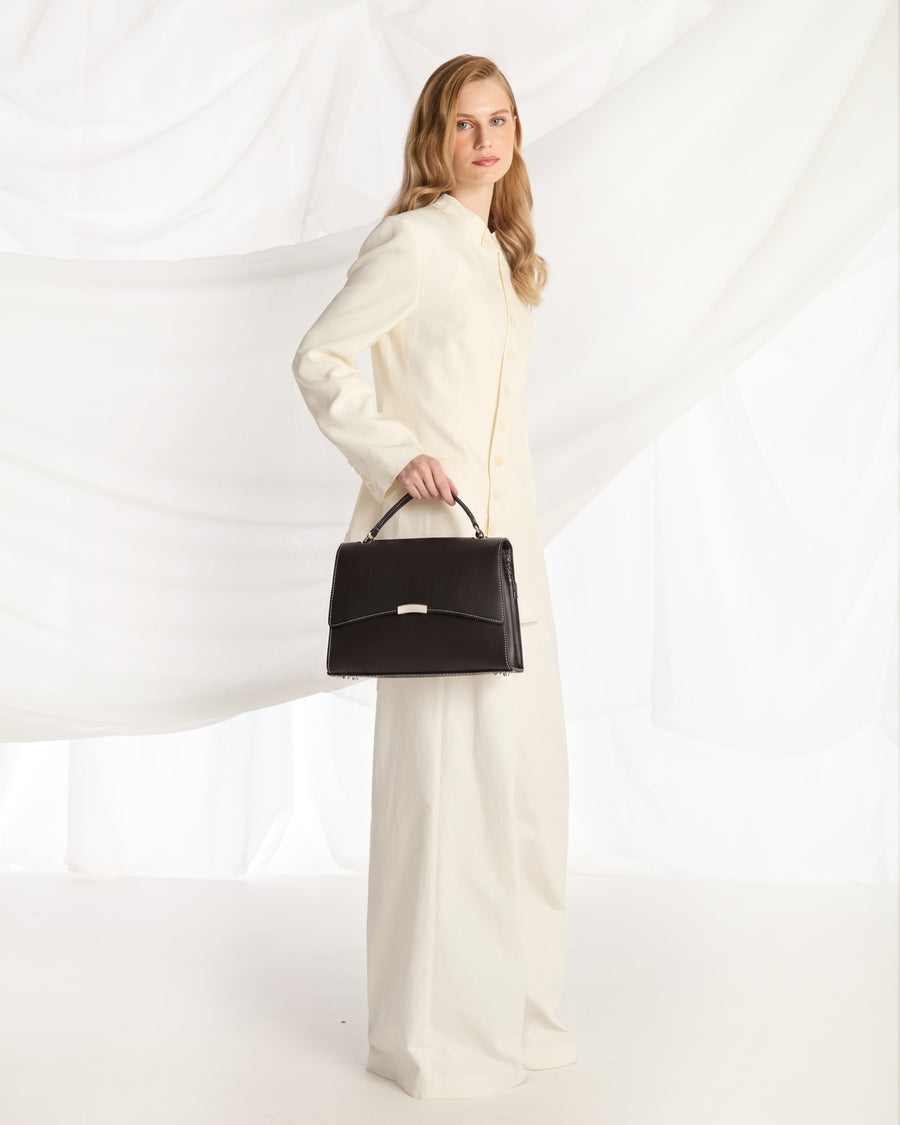 Signature Briefcase 11 - Black/Silver Contrast