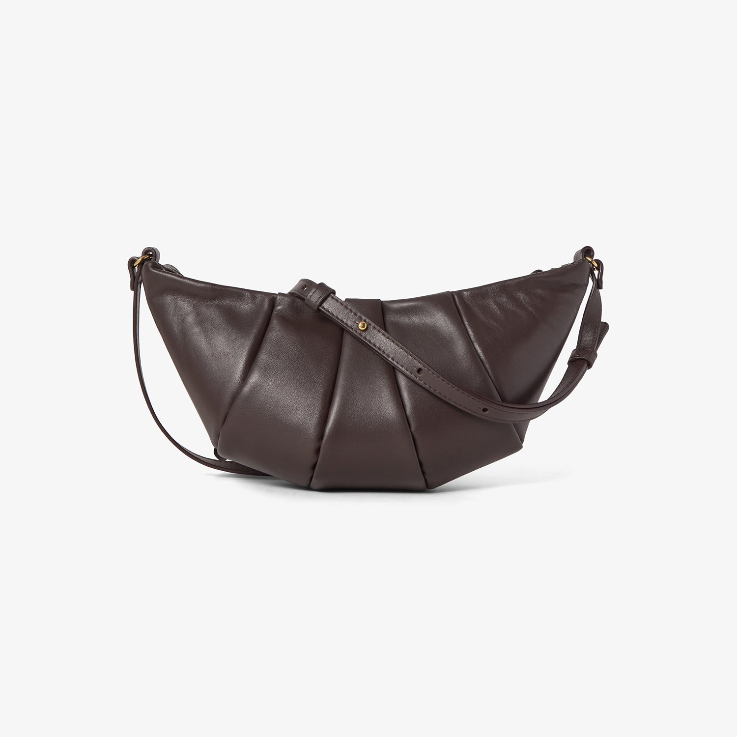 Croissant Bag - Mocha/Gold