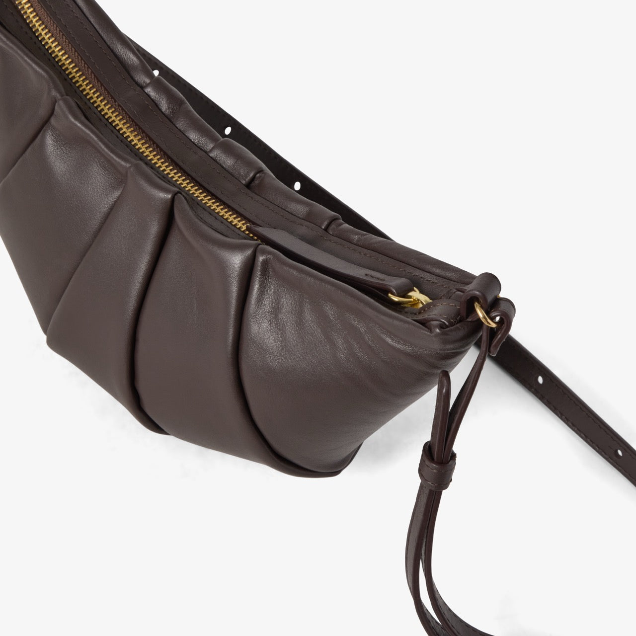Croissant Bag - Mocha/Gold