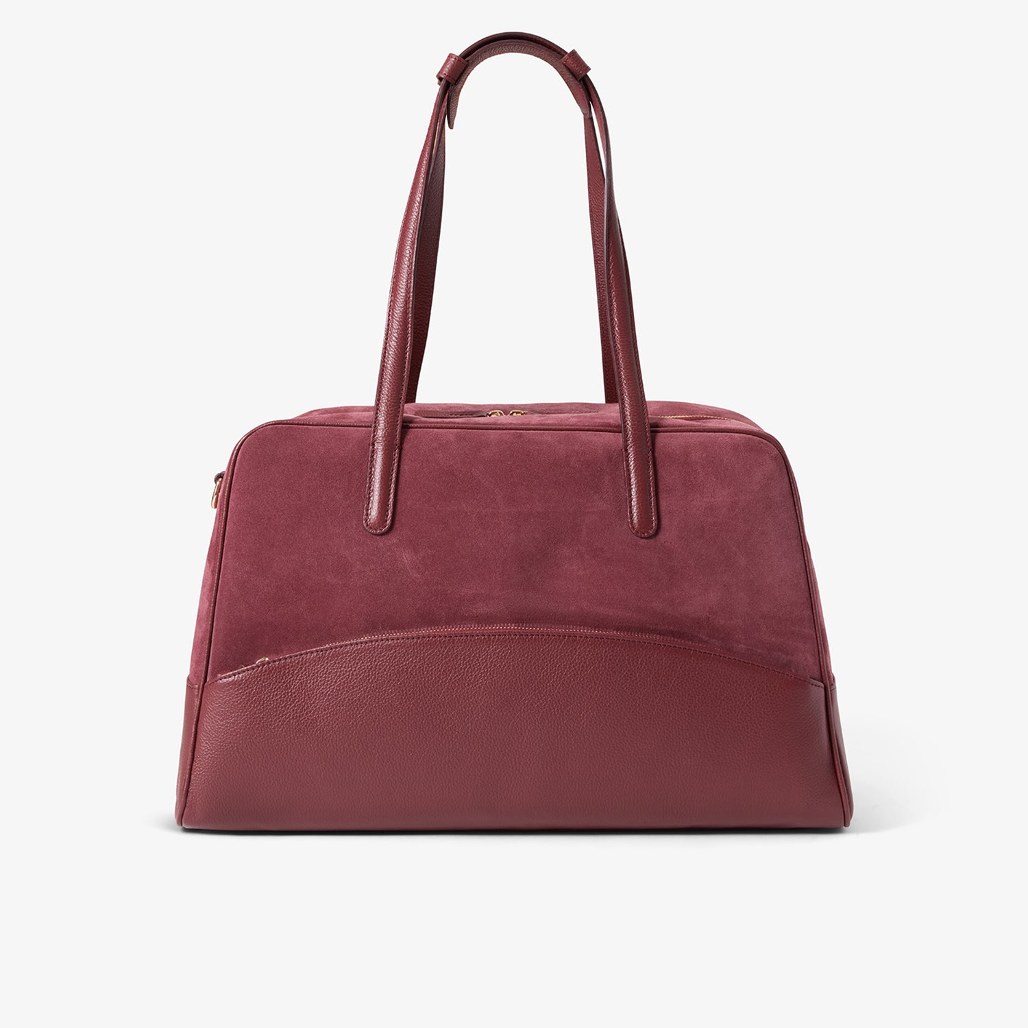 24 Hour Suitcase - Burgundy/Gold