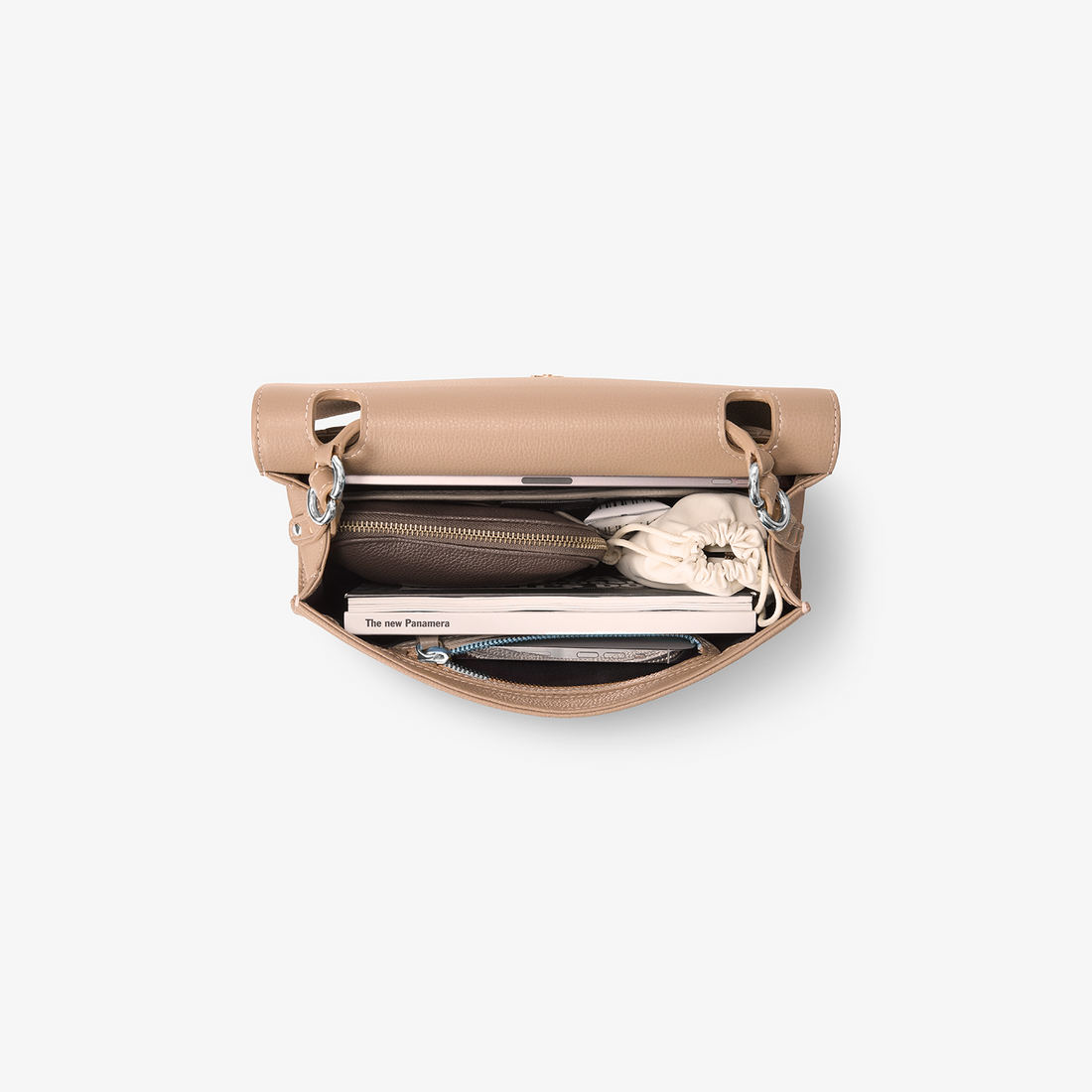 Signature Briefcase - Biscuit/Silver - 10-11"