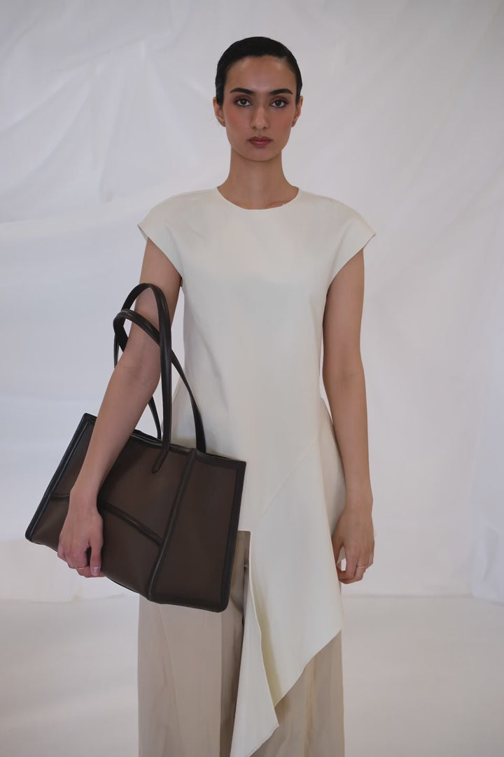 Capacious Tote - Mocha/Gold