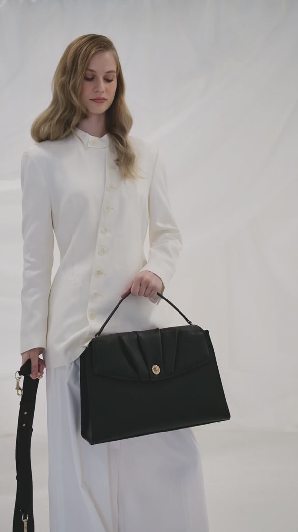 Convertible Briefcase - Black/Gold