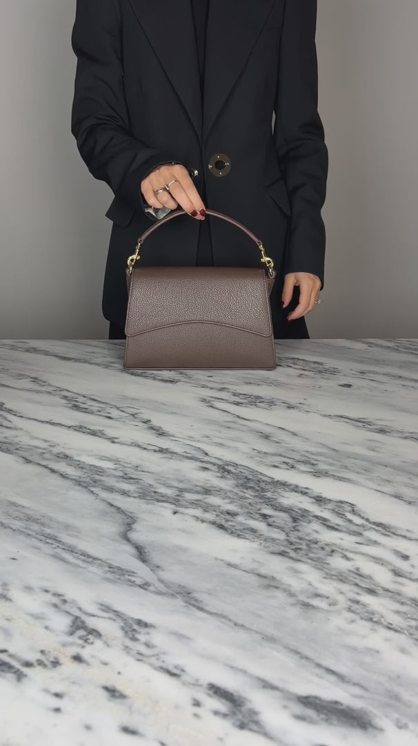 Timeless Leather Handbag - Compact & Elegant